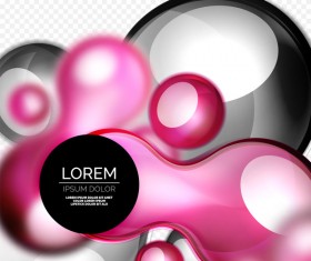 3d decoration glass bubble background illustration vector 04