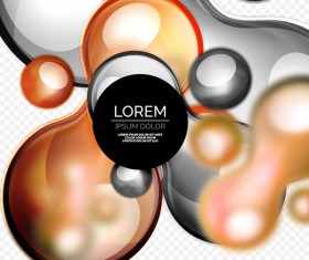 3d decoration glass bubble background illustration vector 05