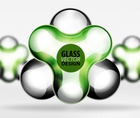 3d decoration glass bubble background illustration vector 08