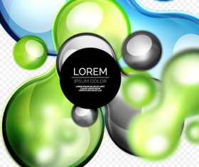 3d decoration glass bubble background illustration vector 09