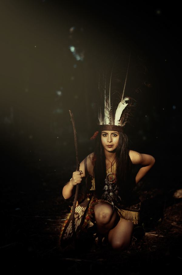 Aboriginal girl Stock Photo