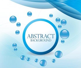 Abstract background with Water drops vector