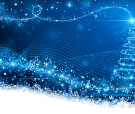 Abstract christmas tree with xmas card vector 01