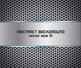 Abstract metal background vector material 01