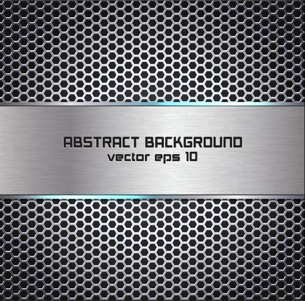 Abstract metal background vector material 01