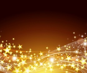 Abstract stars with brown background vectors