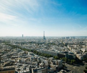 Aerial Paris City Stock Photo