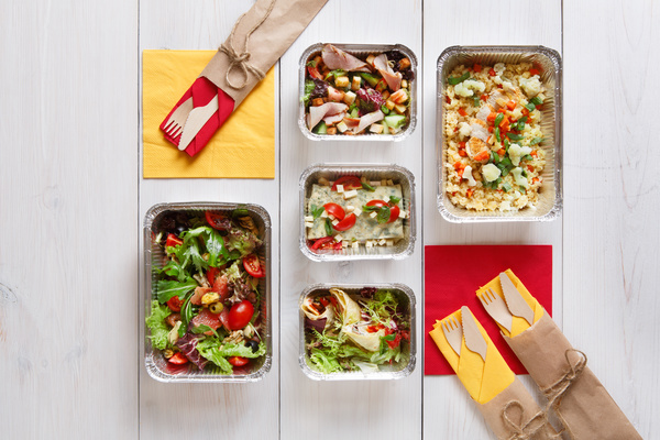 All kinds of takeaway food Stock Photo 01