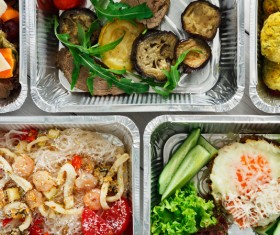 All kinds of takeaway food Stock Photo 02