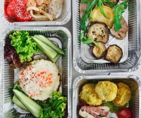 All kinds of takeaway food Stock Photo 03