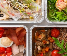 All kinds of takeaway food Stock Photo 04