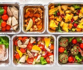 All kinds of takeaway food Stock Photo 05