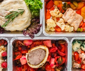 All kinds of takeaway food Stock Photo 06