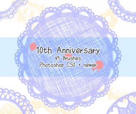 Anniversary Photoshop Brushes