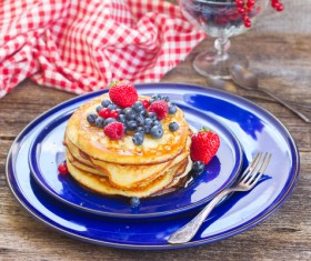 Assorted honey pancakes Stock Photo 03