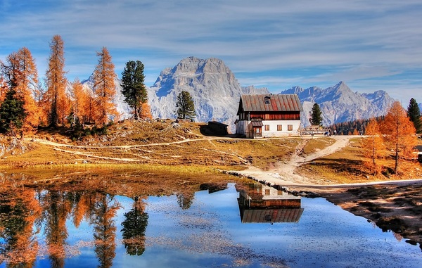 Beautiful autumn landscape Stock Photo