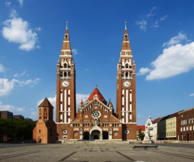 Beautiful catholic church Stock Photo