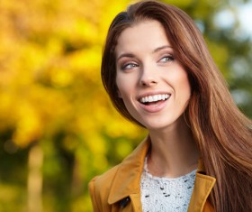 Beautiful smiling woman Stock Photo 04