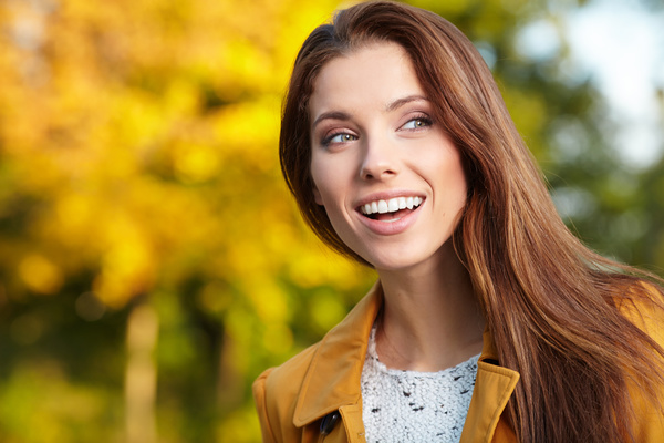Beautiful smiling woman Stock Photo 04 free download