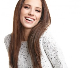 Beautiful smiling woman Stock Photo 05
