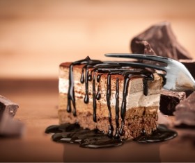 Black forest cake Stock Photo 01