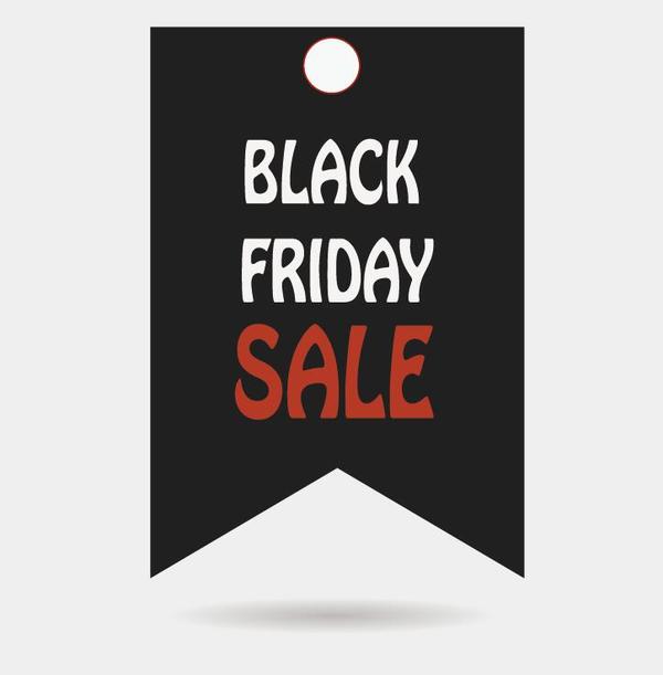 Black friday sale tags template vectors 01