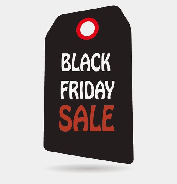 Black friday sale tags template vectors 02