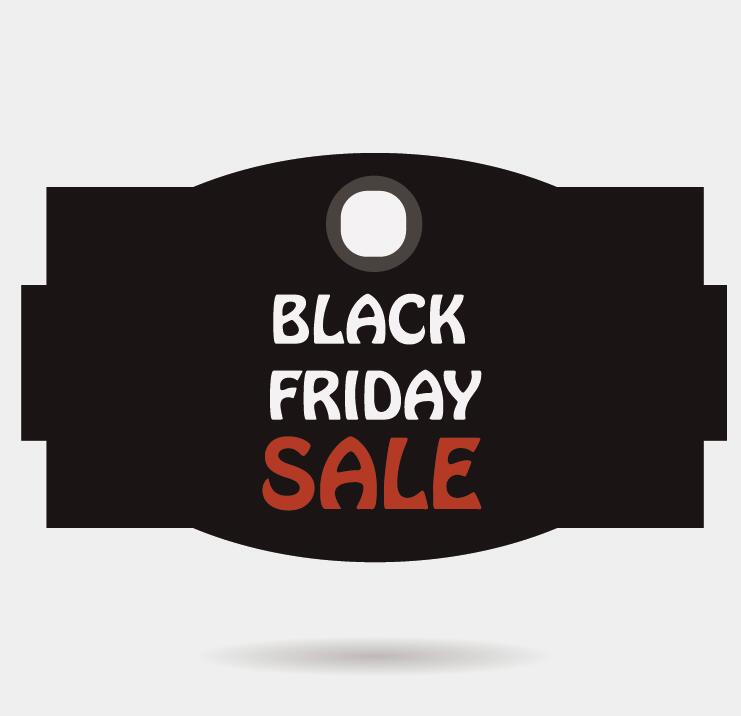 Black friday sale tags template vectors 04