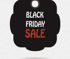 Black friday sale tags template vectors 05