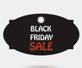 Black friday sale tags template vectors 06