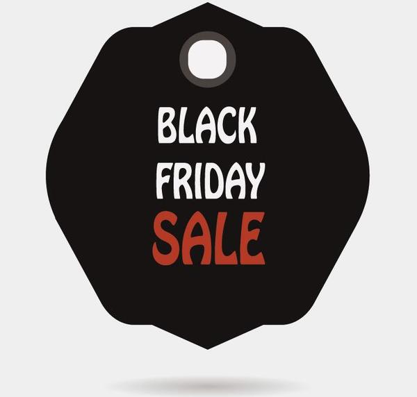 Black friday sale tags template vectors 08