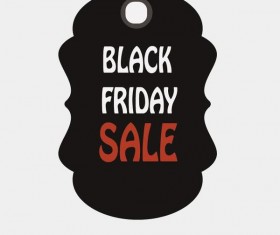 Black friday sale tags template vectors 09
