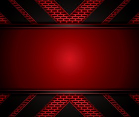 Black with red metal background vectors material 01