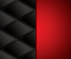 Black with red metal background vectors material 02