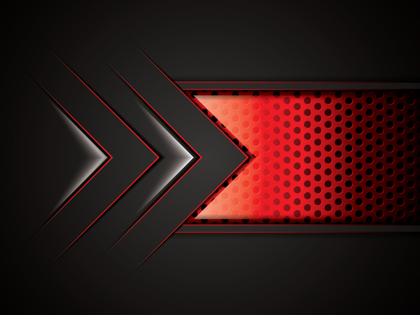 Black with red metal background vectors material 06