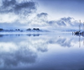 Blue Lake Constance Stock Photo