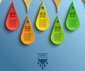 Bookmarks infographic template vectors 01