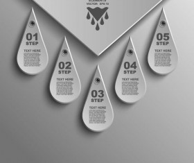 Bookmarks infographic template vectors 02