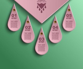 Bookmarks infographic template vectors 04