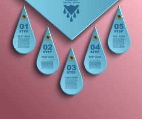 Bookmarks infographic template vectors 05