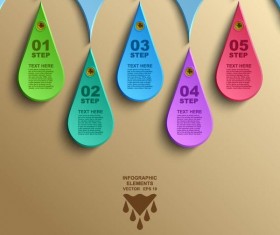 Bookmarks infographic template vectors 06