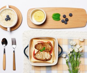 Breakfast sandwich Stock Photo