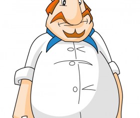 Cartoon chef illustiation vector
