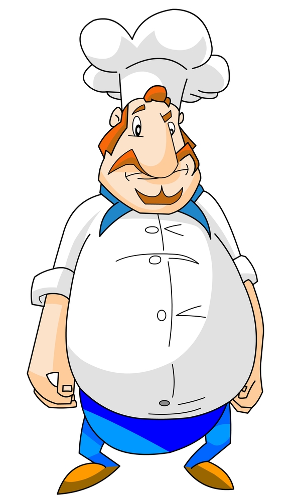 Cartoon chef illustiation vector