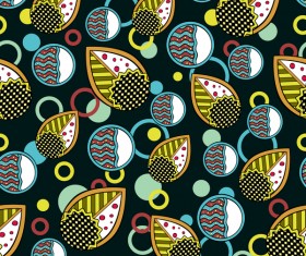 Cartoon elements seamless pattern vectors