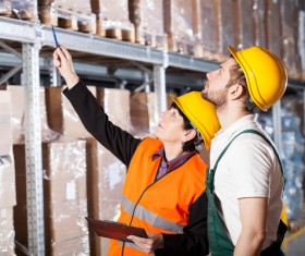 Check logistics goods Stock Photo