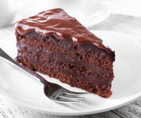 Chocolate brownie cake Stock Photo 04
