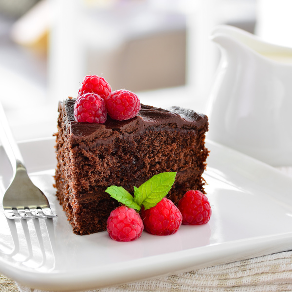 Chocolate brownie cake Stock Photo 06