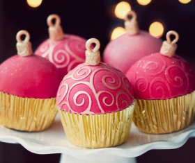 Christmas Cupcake Stock Photo 01