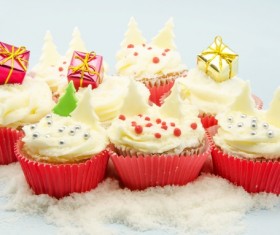 Christmas Cupcake Stock Photo 03